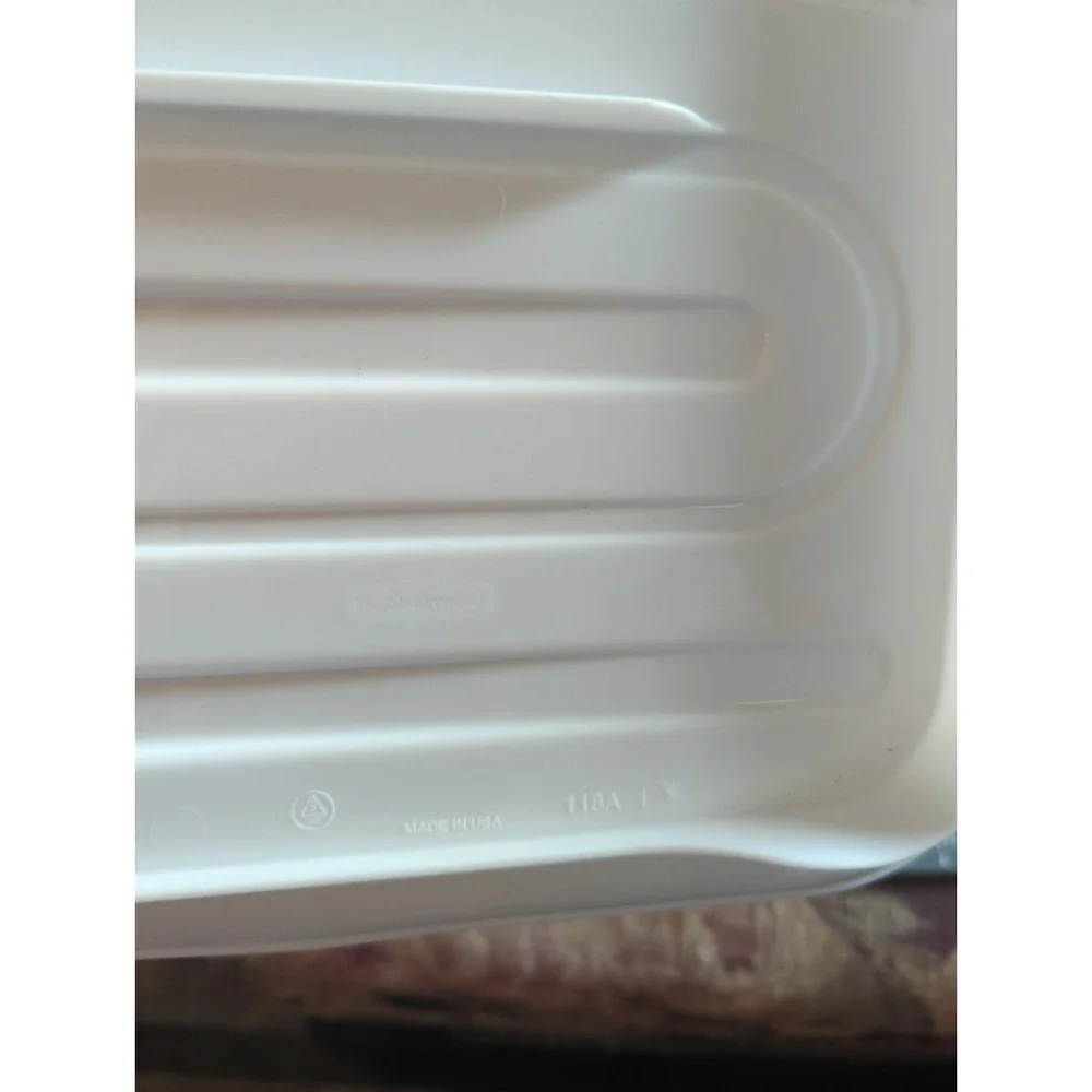 Vintage White Rubber Wire Dish Rack Rubbermaid Drainer Plastic Retro